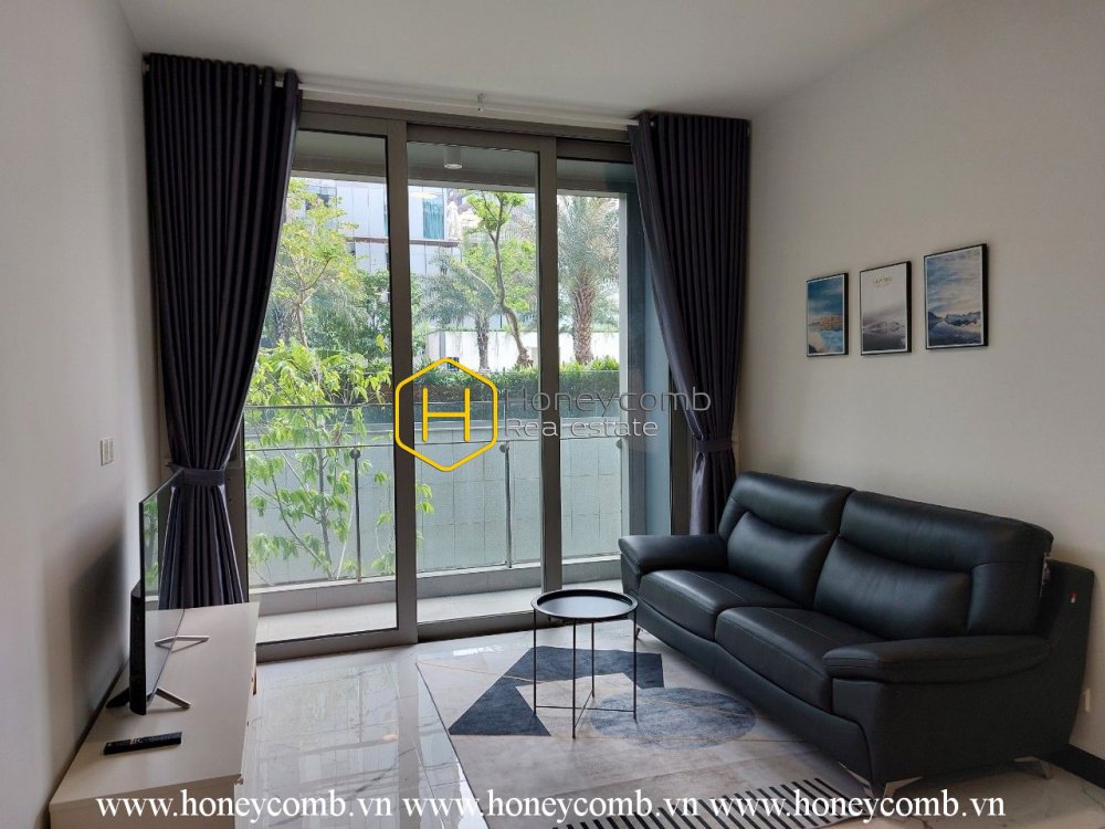 Cho thuê căn hộ  Empire City với tông trắng nhã nhặn