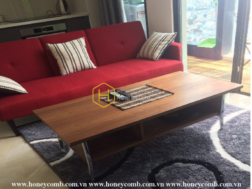 Modern apartment with minimalist interior for rent in Vinhomes Golden River