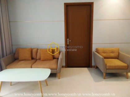 A light-filled apartment with a gentle design in Vinhomes Central Park