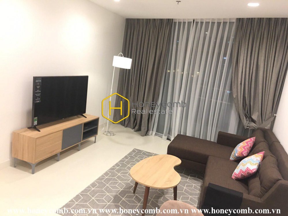 Căn hộ 1 phòng ngủ với nội thất chất lượng tại City Garden cho thuê