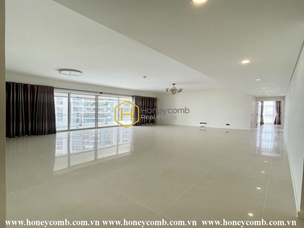 Embracing the beauty of the white tone in this unfurnished apartment in The Estella