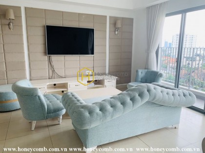 Luxury decoration 3 bedroom apartment with river view in Masteri Thao Dien