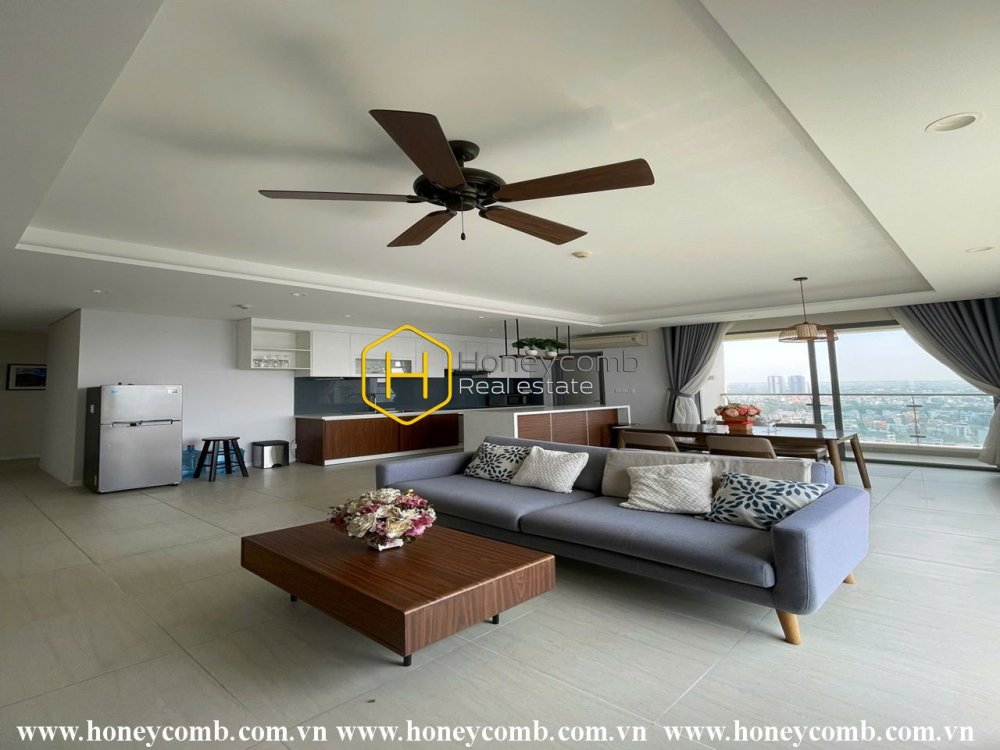 Căn hộ tinh tế cùng tầm nhìn ra sông tuyệt vời đang cho thuê ở Đảo Kim Cương