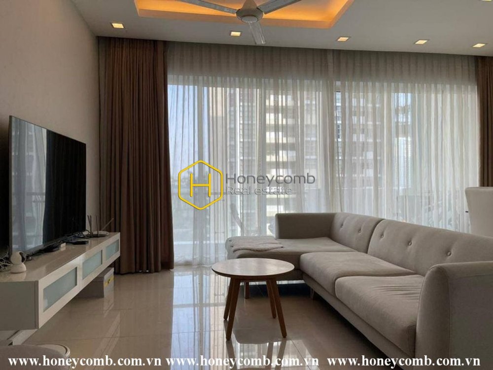 Nội thất sang trọng & mát mẻ với nền trắng chủ đạo trong căn hộ The Estella