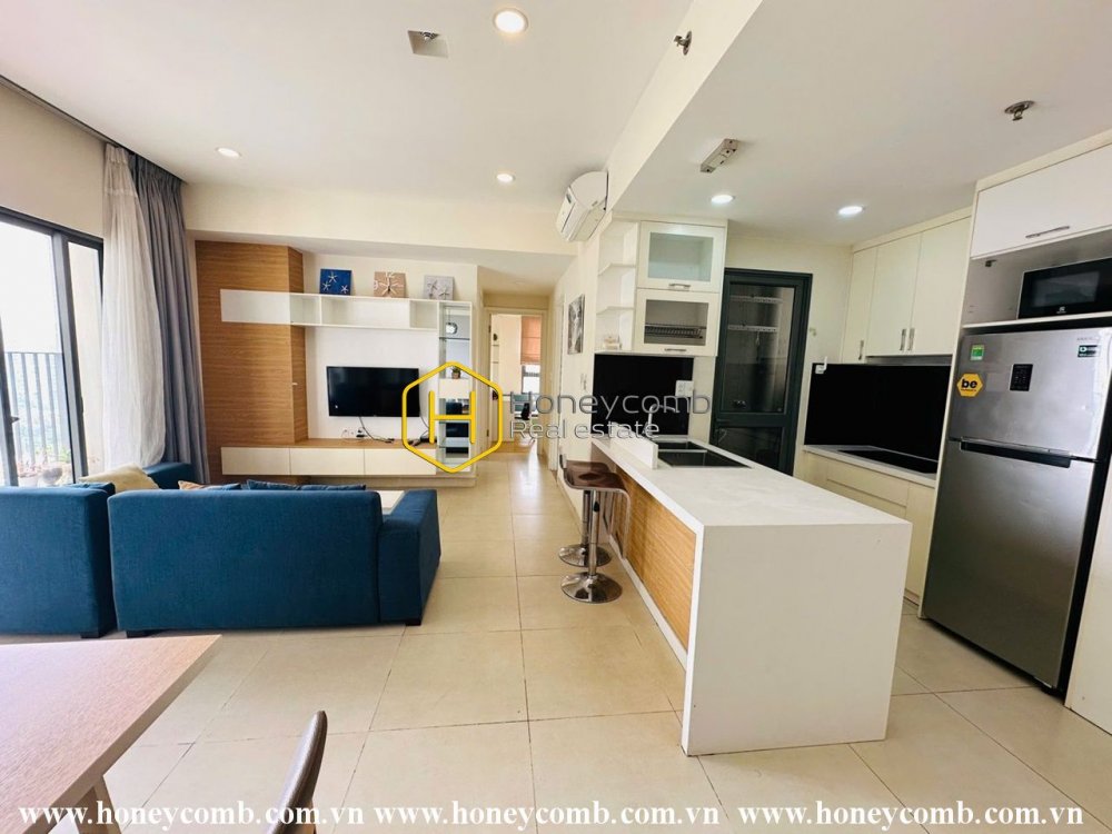 Căn hộ 2 phòng ngủ đầy đủ nội thất cho thuê tại Masteri Thảo Điền