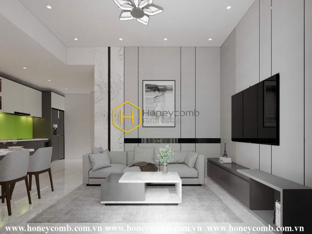 The enchanting 2 bed-apartment is ready to welcome you home at Masteri Thao Dien