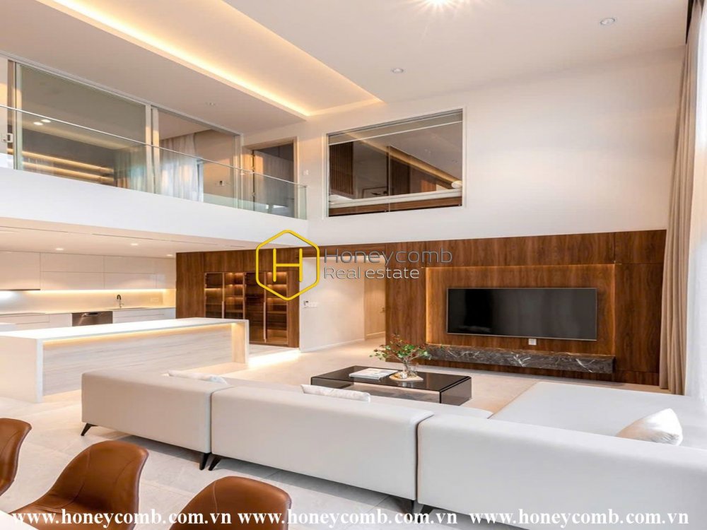 Bright-filled duplex apartment with white layout and full amenities for rent in One Verandah