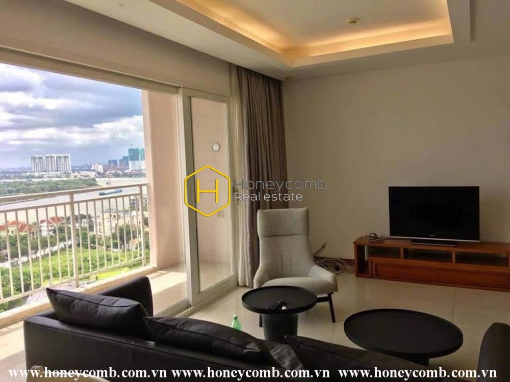 Perfect interior with a 3 bedrooms apartment in Xi Riverview Palace