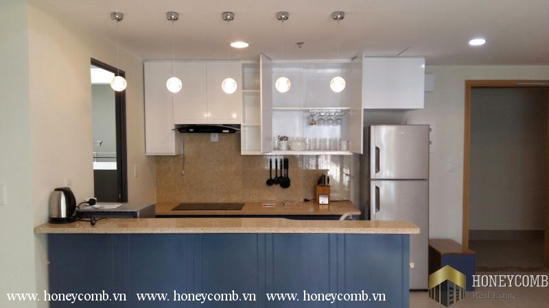 Căn hộ 2 phòng ngủ với tầm nhìn ra công viên, lầu cao cho thuê ở Masteri Thảo Điền