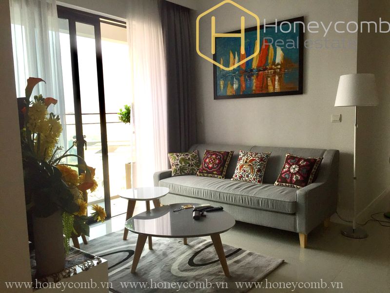 Căn hộ 2 phòng ngủ lầu cao, view đẹp cho thuê tại Estella Heights