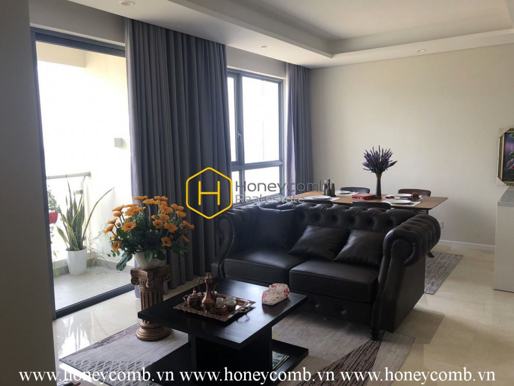 Căn hộ hoàn thiện với cách trang trí đầy thanh tao cho thuê tại Diamond Island