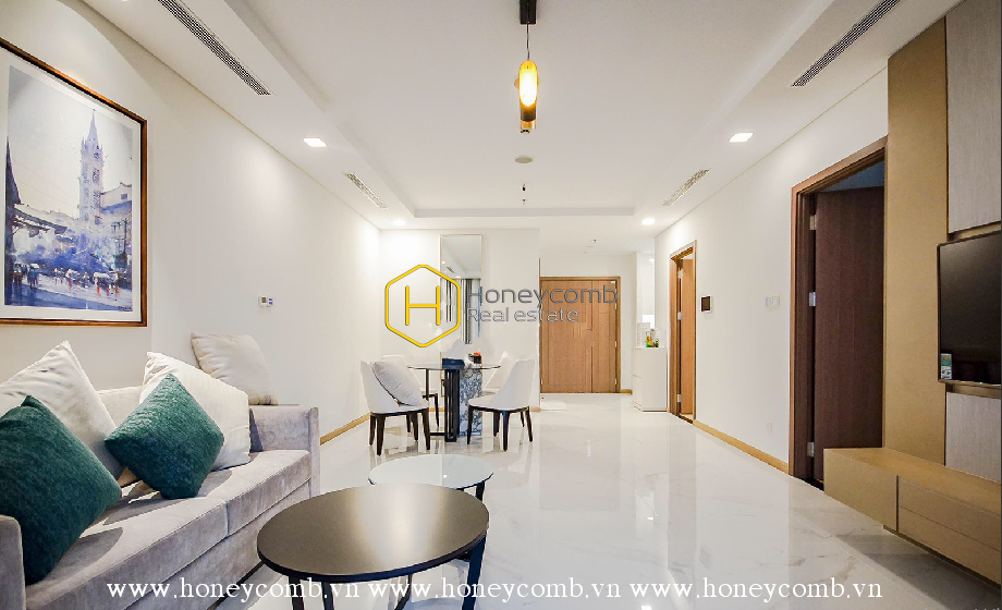 Căn hộ thiết kế tuyệt đẹp với tầm nhìn đầy ấn tượng của thành phố Sài Gòn tại Vinhomes Landmark 81 cho thuê