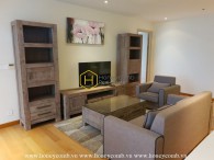 Elegant with wooden furniture apartment for rent in Diamond Island