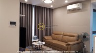 Simple and cozy living space apartment for rent in Masteri Thao Dien