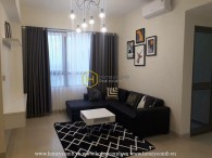 Two bedrooms apartment with dark tone style in Masteri Thao Dien for rent