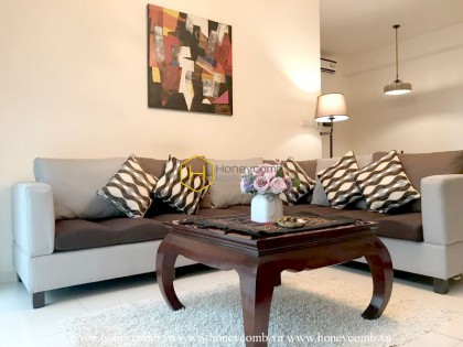 Fully furnished 2 bedrooms apartment with cool colored design in The Vista An Phu