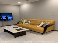 Thiết kế đơn giản trong căn hộ Vinhomes Central Park tạo nên sự ấm áp cho gia đình bạn