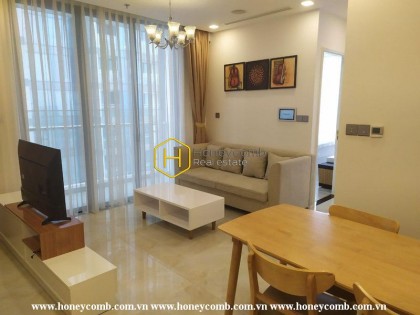 Fully-furnished apartment with modern design for rent in Vinhomes Golden River