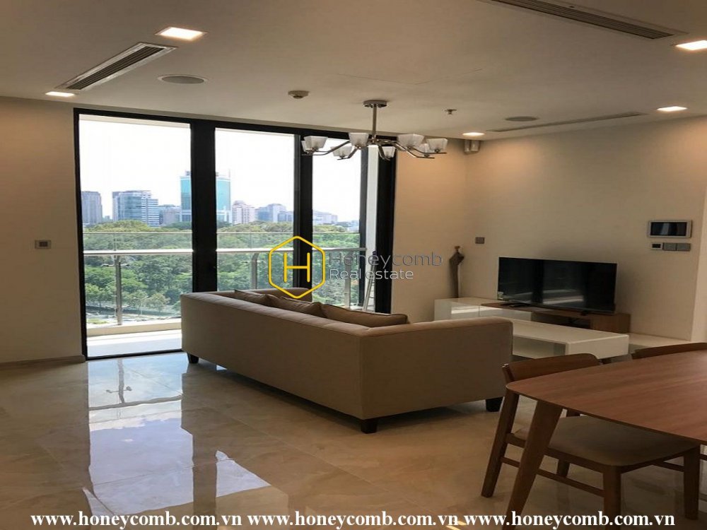 Căn hộ sáng sủa với bố cục chặt chẽ và tầm nhìn ra quang cảnh thành phố đẹp mê hồn  Vinhomes Golden River