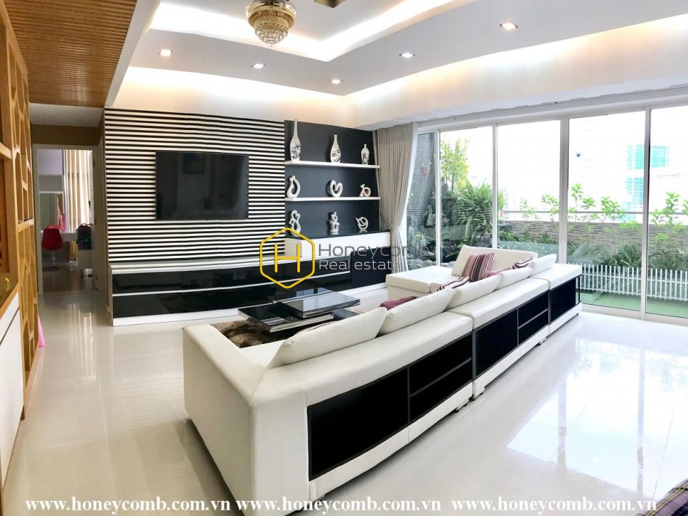 Căn hộ cao cấp 3 phòng ngủ với lầu cao tại The Estella cho thuê