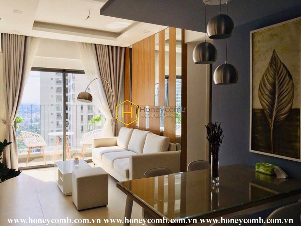 Căn hộ đáng yêu có đầy đủ 2 phòng ngủ ở Masteri Thảo Điền cho thuê