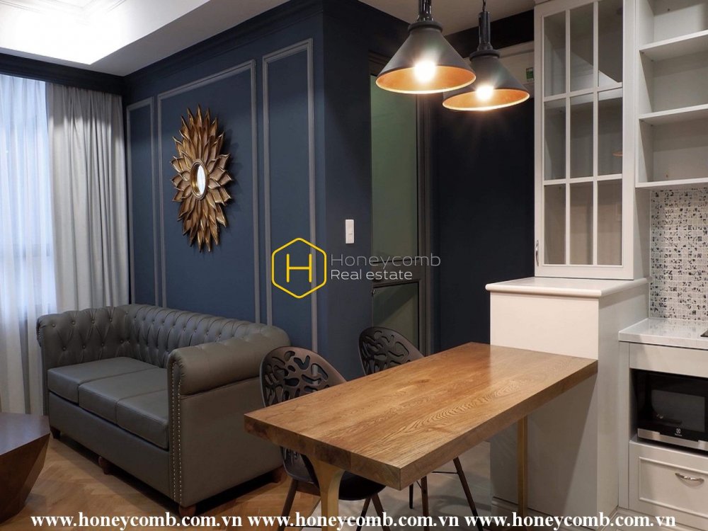 Căn hộ 1 phòng ngủ với đồ nội thất hiện đại tại Masteri Thảo Điền cho thuê