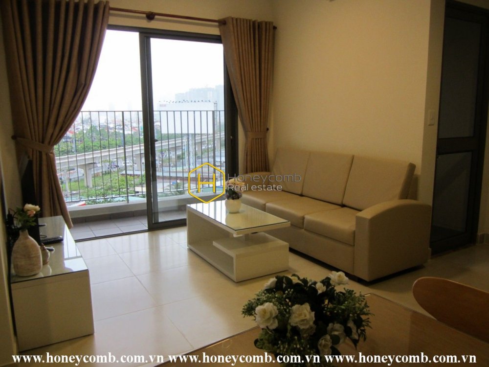 Căn hộ Masteri Thảo Điền 2 phòng ngủ cho thuê với tầm nhìn ra thành phố
