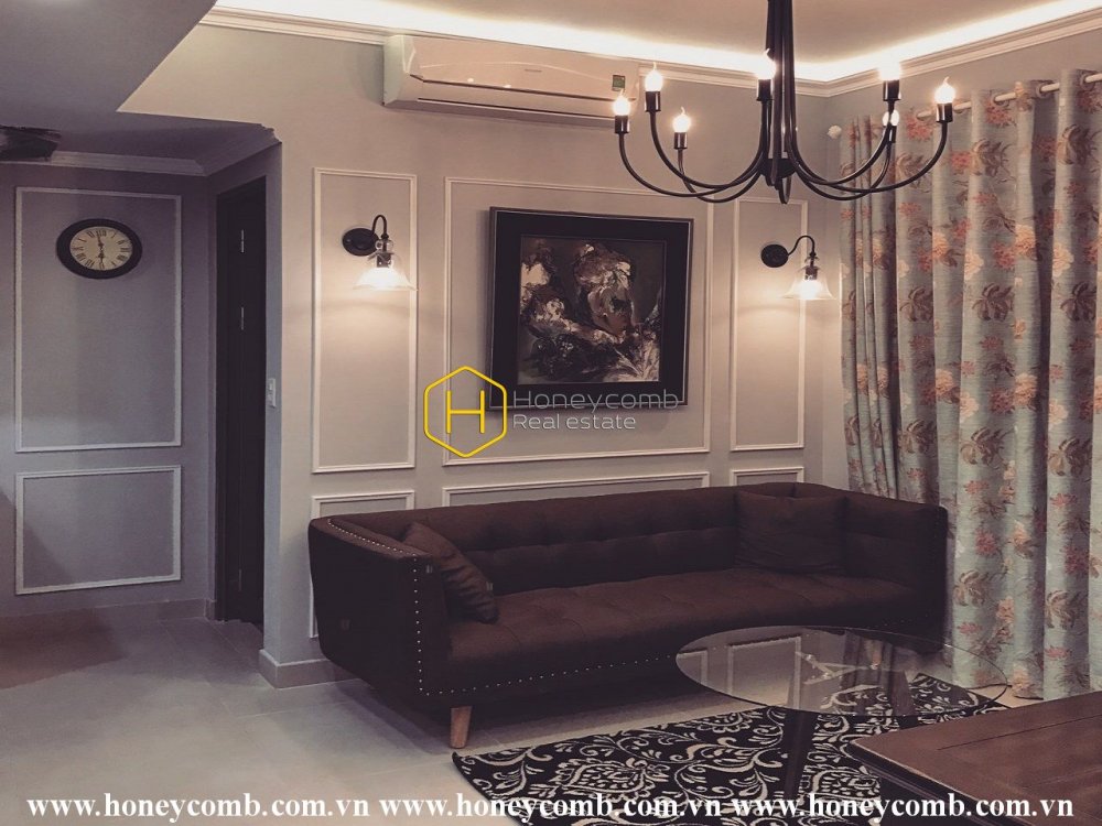 Căn hộ Masteri Thảo Điền 2 phòng ngủ cho thuê, lầu thấp, nội thất đẹp