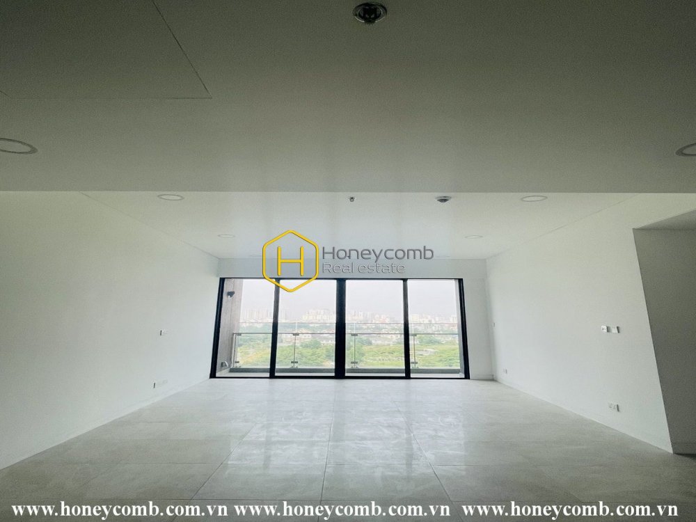 How beautiful the city is from this unfurnished apartment at The River Thu Thiem