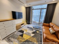 Căn hộ 3 phòng ngủ với phong cách retro mộc mạc cho thuê ở Vinhomes Central Park
