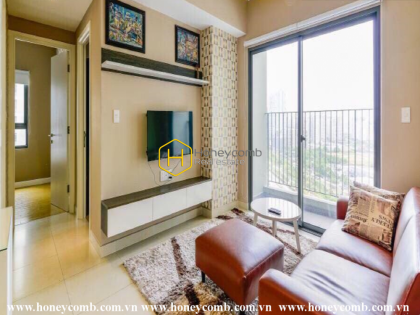 Beautiful two bedrooms apartment with luxurious and elegant living room in Masteri Thao Dien for rent