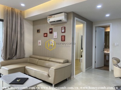 Không gian sống rộng rãi và thiết kế hài hòa trong căn hộ cho thuê ở Masteri Thao Dien
