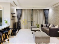 Harmonize with the nature in this rustic apartment for rent in Vinhomes Central Park