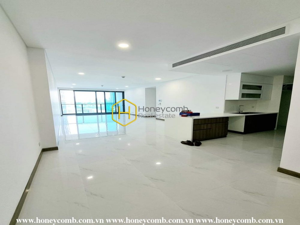 Căn hộ không nội thất rộng rãi với vị trí đắc địa Sunwah Pearl