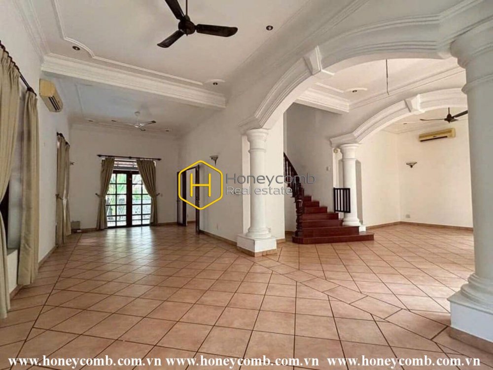 Warm tone villa with classical interiors and gorgeous space in District 2