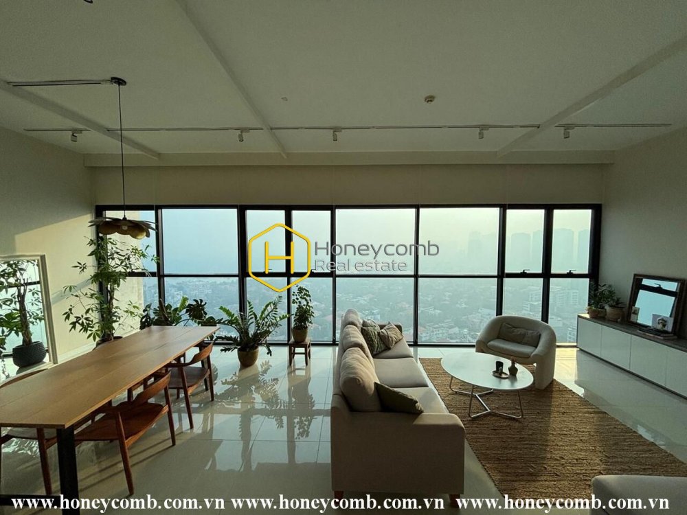 Căn hộ 2 phòng ngủ không nội thất với góc nhìn tuyệt vời cho thuê tại The Ascent Thảo Điền!