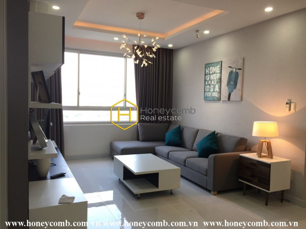 Full living facilities apartment with modern design in Tropic Garden for lease