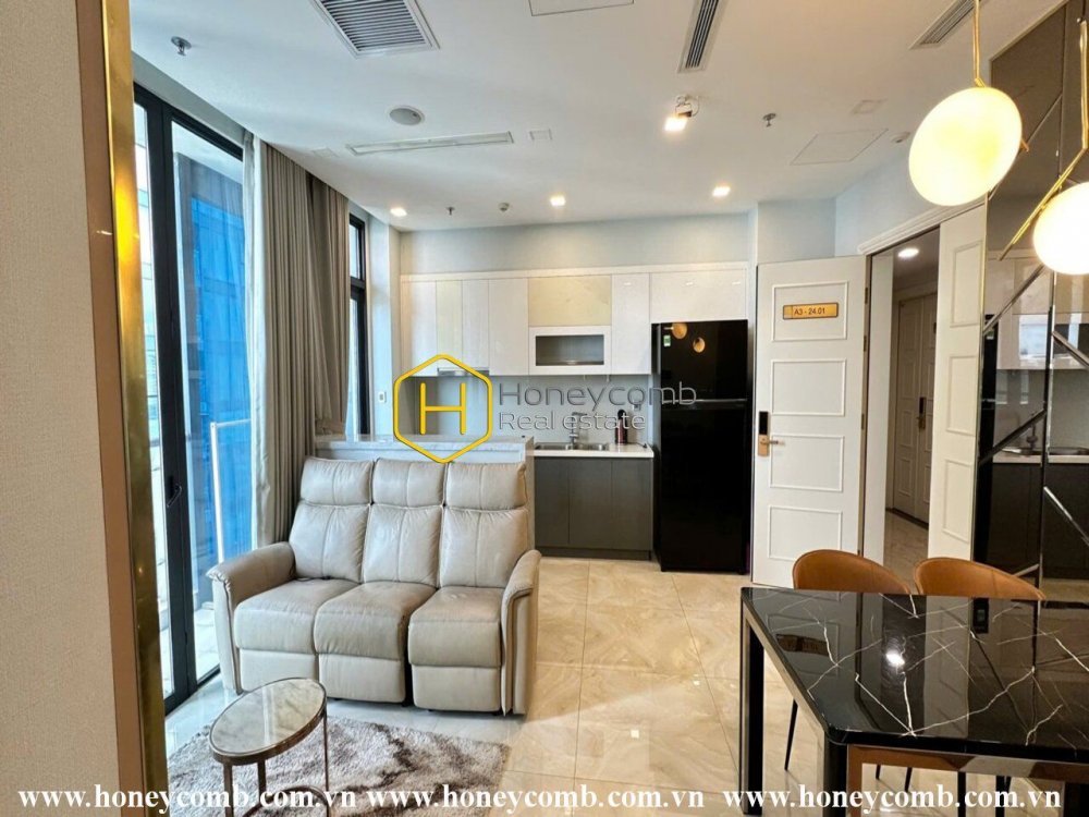 Căn hộ 2 phòng ngủ đẹp, quyến rũ cho thuê tại Vinhomes Golden River