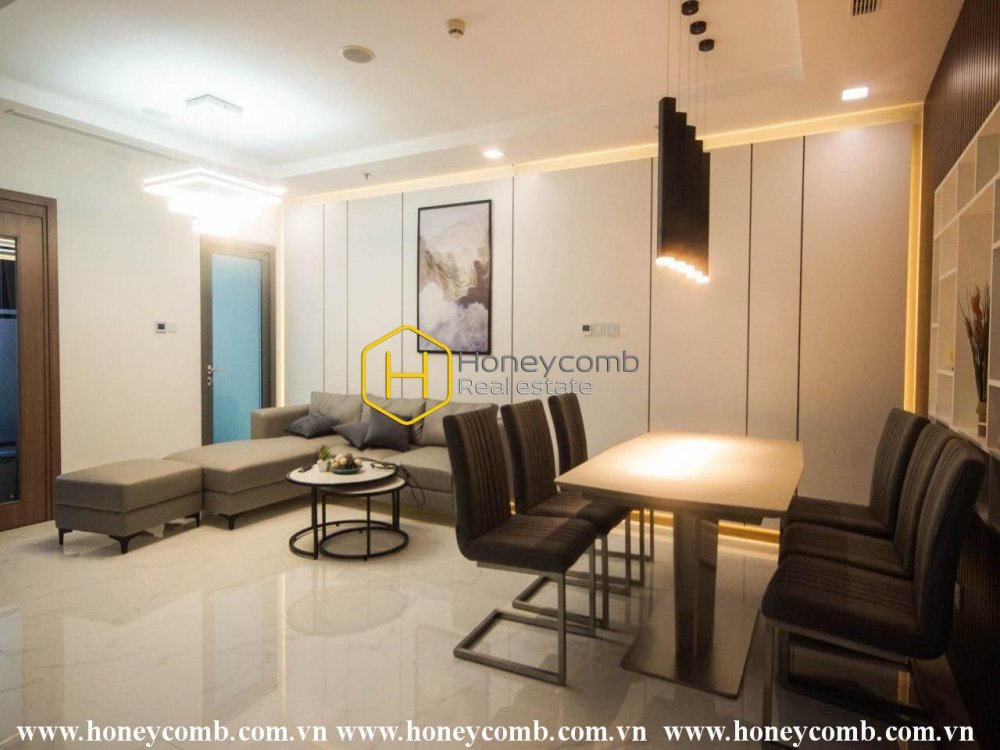 Nội thất hoàn hảo với căn hộ 2 phòng ngủ tại Vinhomes Central Park cho thuê