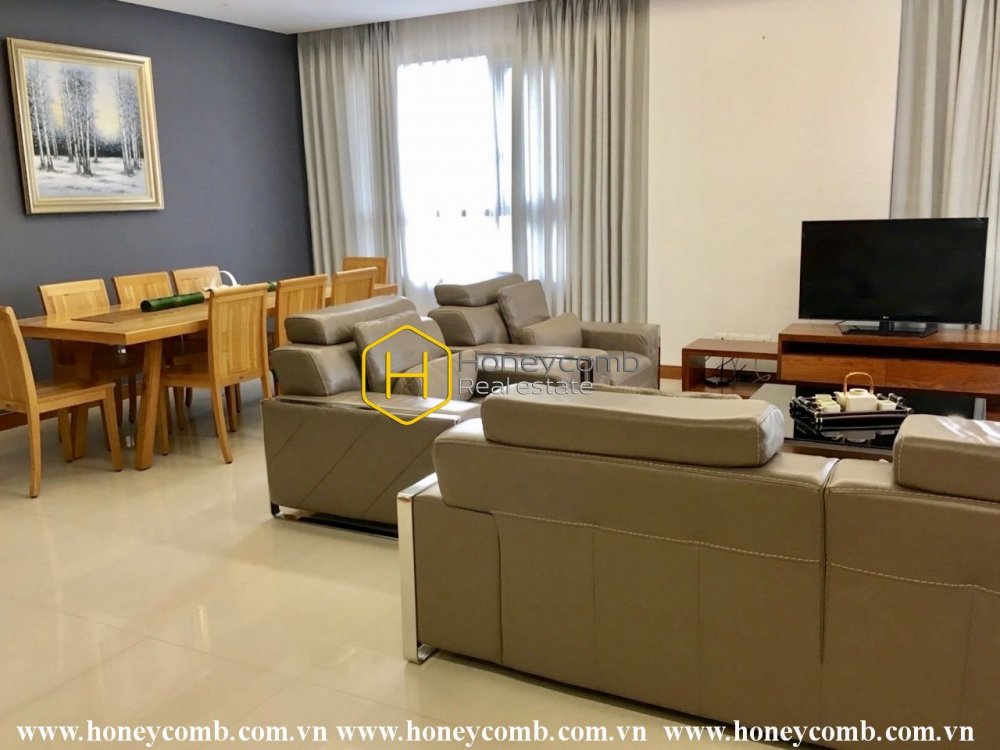 3 bedroom apartment for rent in Xi Riverview,  fully furnished, river view