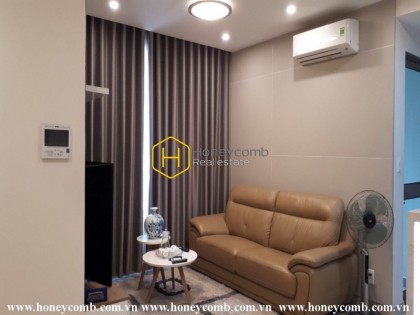 Simple and cozy living space apartment for rent in Masteri Thao Dien