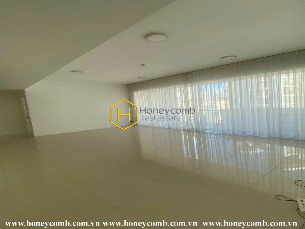 Ngắm nhìn khung cảnh thành phố từ căn hộ chưa nội thất ở The Estella