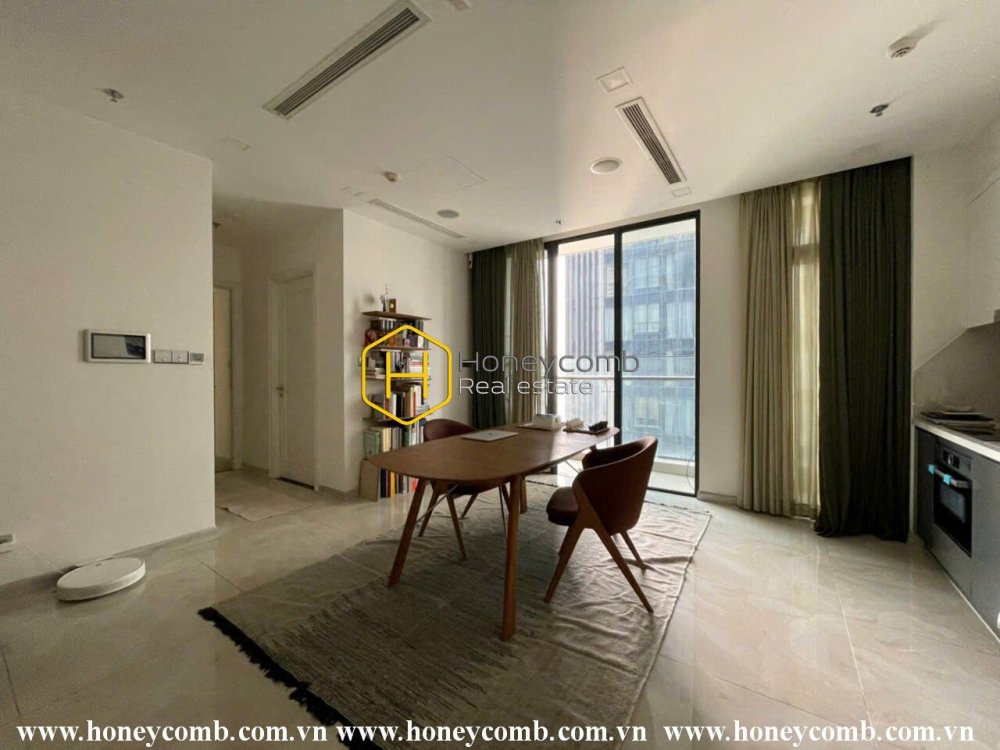 Kiến trúc duyên dáng trong căn hộ không nội thất ở Vinhomes Golden River