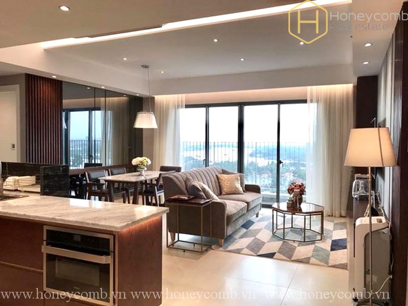 Căn hộ cao cấp 3 phòng ngủ, nội thất hiện đại tại Masteri Thảo Điền