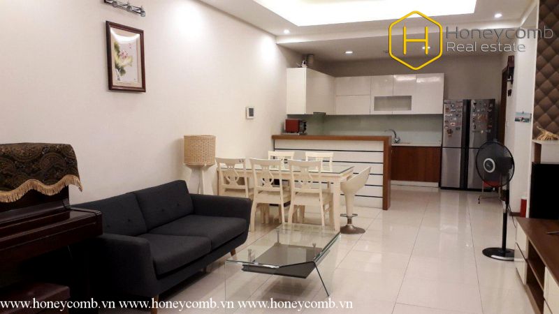 Thiết kế đặc biệt với căn hộ 2 phòng ngủ tại Thảo Điền Pearl đang cho thuê.