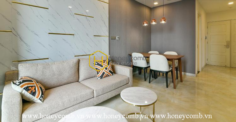 Căn hộ thiết kế sang trọng với cách bài trí lộng lẫy cho thuê tại Vinhomes Golden River