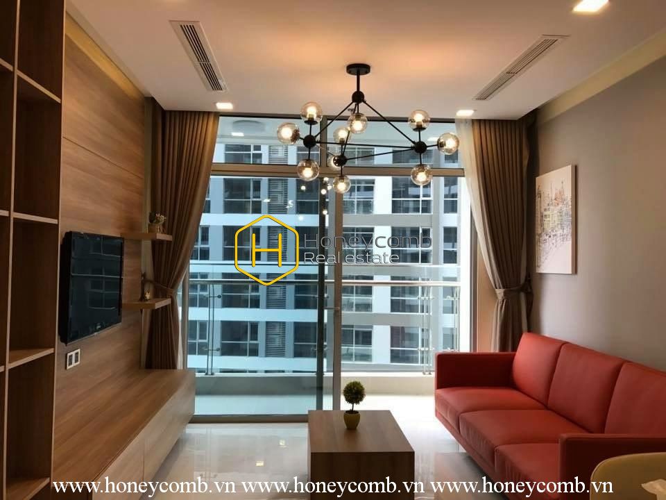 Căn hộ thiết kế cuốn hút với tông gỗ cho thuê tại Vinhomes Central Park