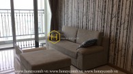 Fully-furnished apartment with simple design in Vinhomes Central Park for rent