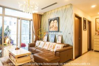 Dreamy design apartment with lovely interiors for rent in Vinhomes Central Park
