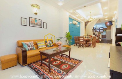 Artisan-built villa with gorgeous layout for rent in Le Van Mien street – District 2